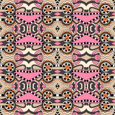 seamless geometry vintage pattern ethnic style ornamental backg N185