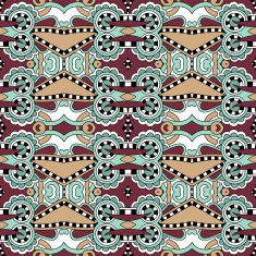 seamless geometry vintage pattern ethnic style ornamental backg N186