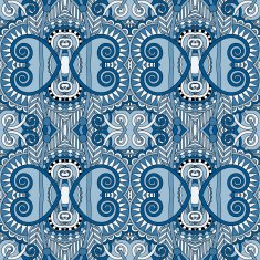 seamless geometry vintage pattern ethnic style ornamental backg N189