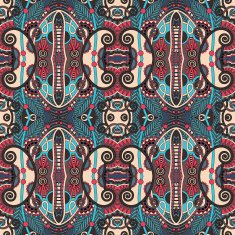 seamless geometry vintage pattern ethnic style ornamental backg N194