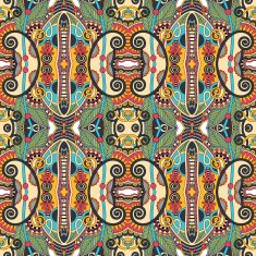 seamless geometry vintage pattern ethnic style ornamental backg N197