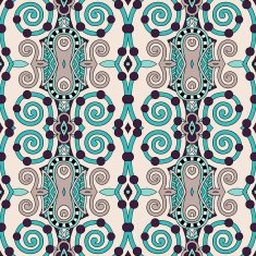 seamless geometry vintage pattern ethnic style ornamental backg N200