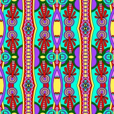 seamless geometry vintage pattern ethnic style ornamental backg N207