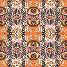 seamless geometry vintage pattern ethnic style ornamental backg N209