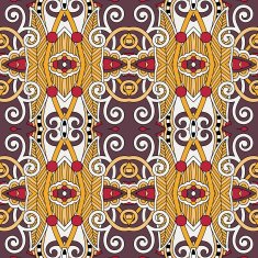 seamless geometry vintage pattern ethnic style ornamental backg N210