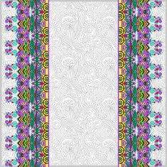 ornamental background with flower ribbon stripe pattern greeti N81