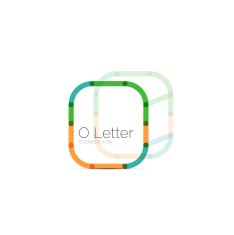 Minimal font or letter icon design N8