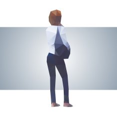 Polygonal street girl N8
