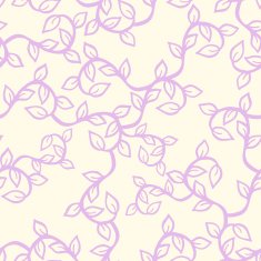 Hand Drawn Branch with Leaves - Seamless Pattern N3