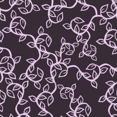 Hand Drawn Branch with Leaves - Seamless Pattern N4