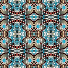 seamless geometry vintage pattern ethnic style ornamental backg N214