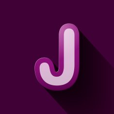 Volume icons alphabet J