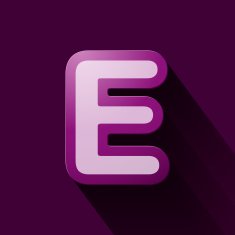 Volume icons alphabet E