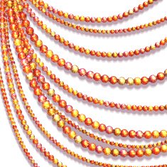 Vector abstract background with colored beads N2