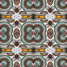 seamless geometry vintage pattern ethnic style ornamental backg N233