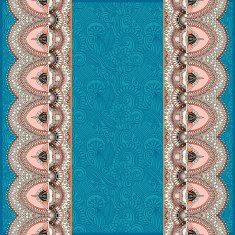 ornamental background with flower ribbon stripe pattern greeti N86