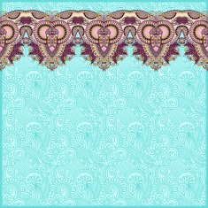 ornamental background with flower ribbon stripe pattern greeti N88