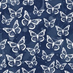 seamless pattern with butterflies N9