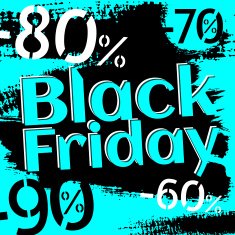 Black Friday blue and black N4