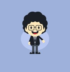 adorable boy cartoon character N2