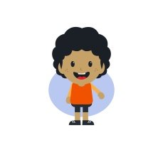 adorable boy cartoon character N5