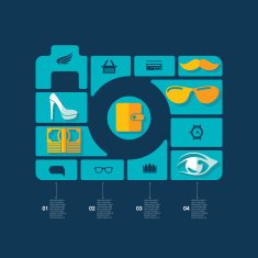 fashion flat infographic N34
