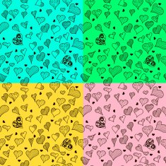 Seamless pattern with hearts N41