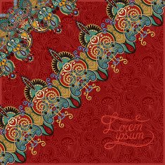 ornamental background with flower ribbon stripe pattern greeti N92