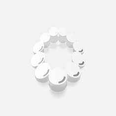Realistic paper sticker necklace N2