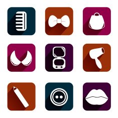 Volume icons set fashion N4