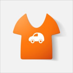 Paper clipped sticker Children's T-shirt N7