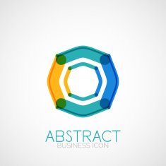 Symmetric abstract geometric shape N84