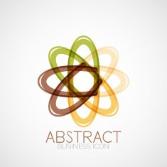 Symmetric abstract geometric shape N89