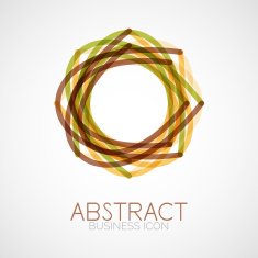 Symmetric abstract geometric shape N90