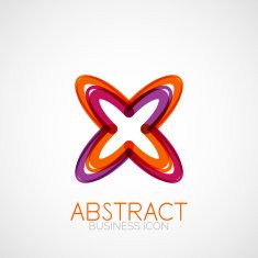 Symmetric abstract geometric shape N105