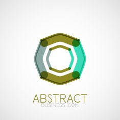 Symmetric abstract geometric shape N113