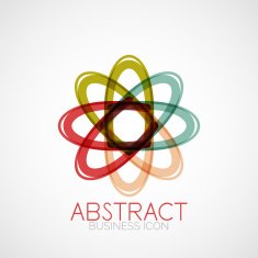 Symmetric abstract geometric shape N129