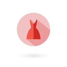Woman dress icon vector illustration