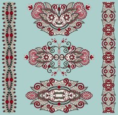 ornamental floral adornment N42