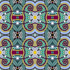 seamless geometry vintage pattern ethnic style ornamental backg N254