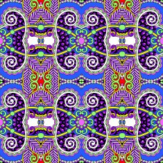 seamless geometry vintage pattern ethnic style ornamental backg N256