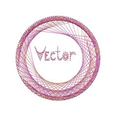 Vector abstract background with embroidery on cardboard N6