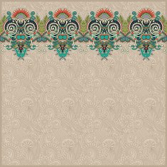 ornamental background with flower ribbon stripe pattern greeti N106