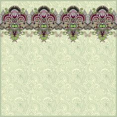 ornamental background with flower ribbon N10