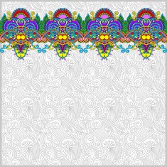 ornamental background with flower ribbon N11