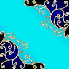 background with gold pattern of precious stones N2
