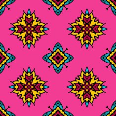 Pink Festive Abstract Vector Pattern N2