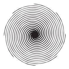 Black and White Abstract Psychedelic Art Background Vector Illu N13