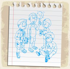 Cartoon sport school illustration N2