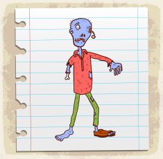 Cartoon zombie illustration N2
